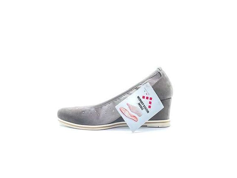 FIORELLA D'ORO Ballerina Con Zeppa Donna degradé Camoscio Terra - 5