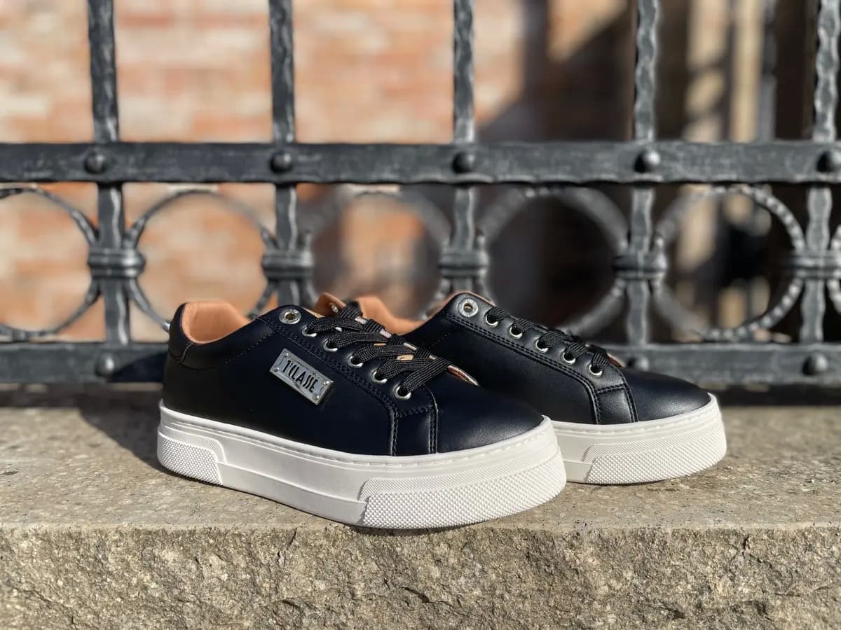 ALVIERO MARTINI 1Classe Sneakers Donna Balck Geo Targhetta Laterale - 3
