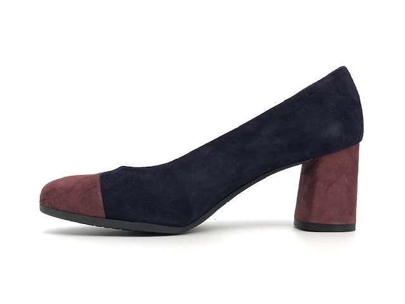 COLETTE Décolleté in camoscio blu viola - 5