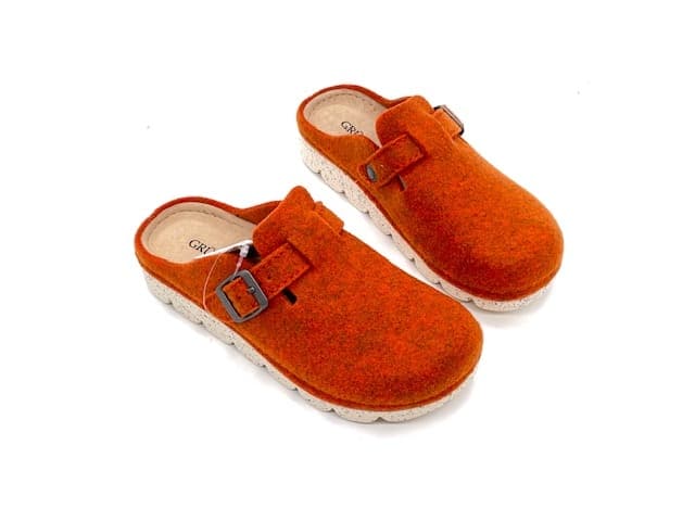 GRUNLAND Ciabatta donna Poff arancio in Pantofole Calzature Durello - Agna, commercioVirtuoso.it