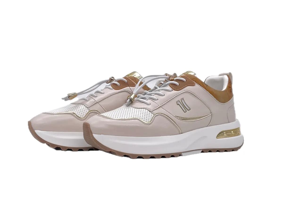 ALVIERO MARTINI GEO ROAR Sneakers donna bianche e avorio - 7