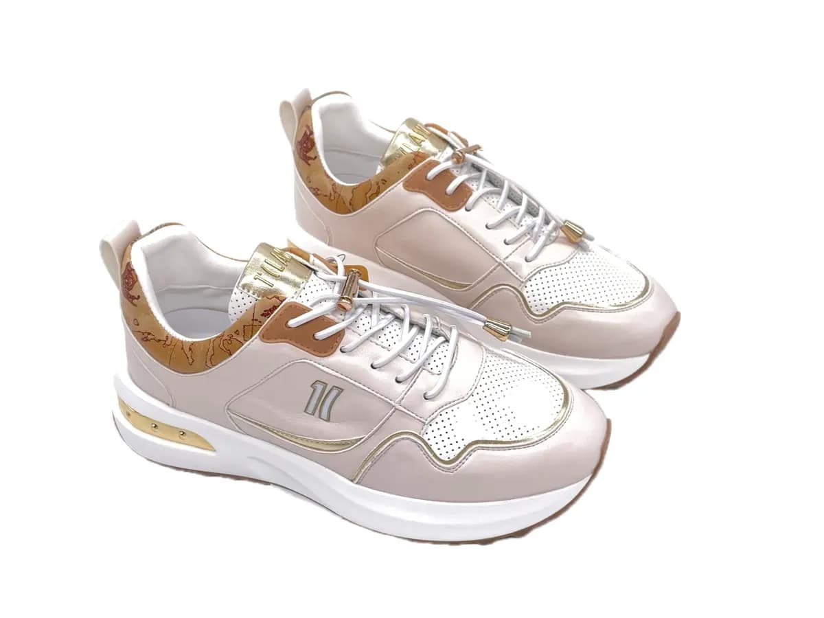 ALVIERO MARTINI GEO ROAR Sneakers donna bianche e avorio - 6