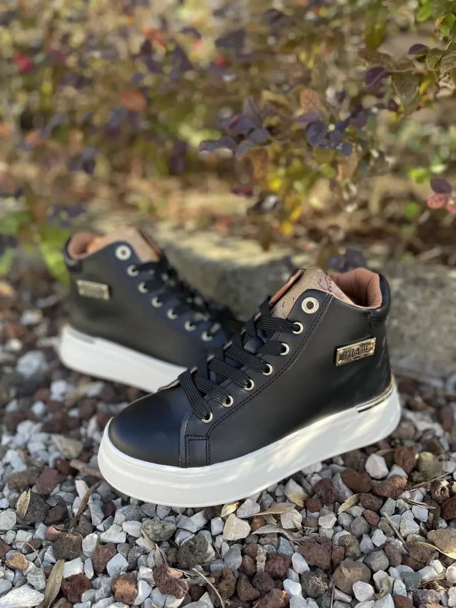 ALVIERO MARTINI 1Classe Sneakers Mid Donna Black Geo in Sneaker casual Calzature Durello - Agna, commercioVirtuoso.it
