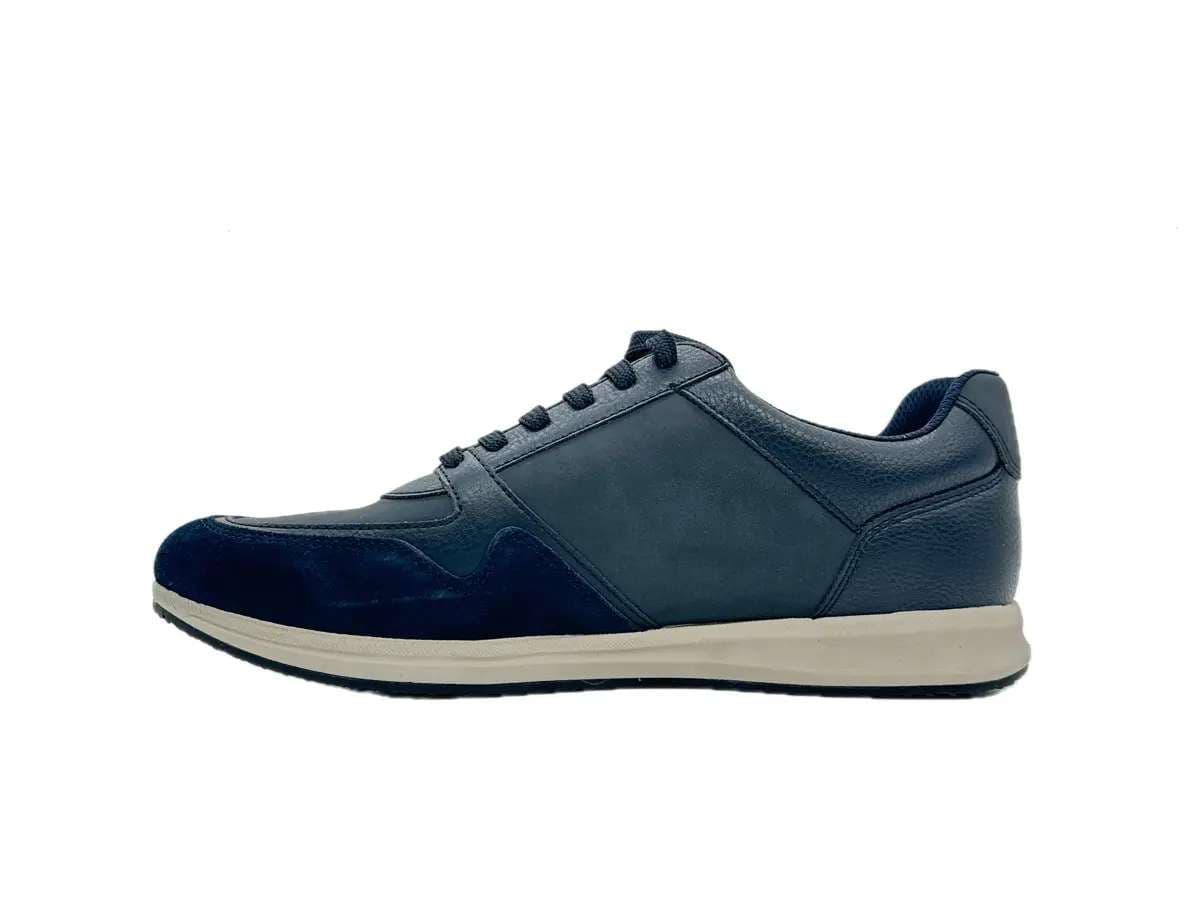 GEOX Sneakers uomo U AVERY A Nabuk Navy in Sneaker casual Calzature Durello - Agna, commercioVirtuoso.it