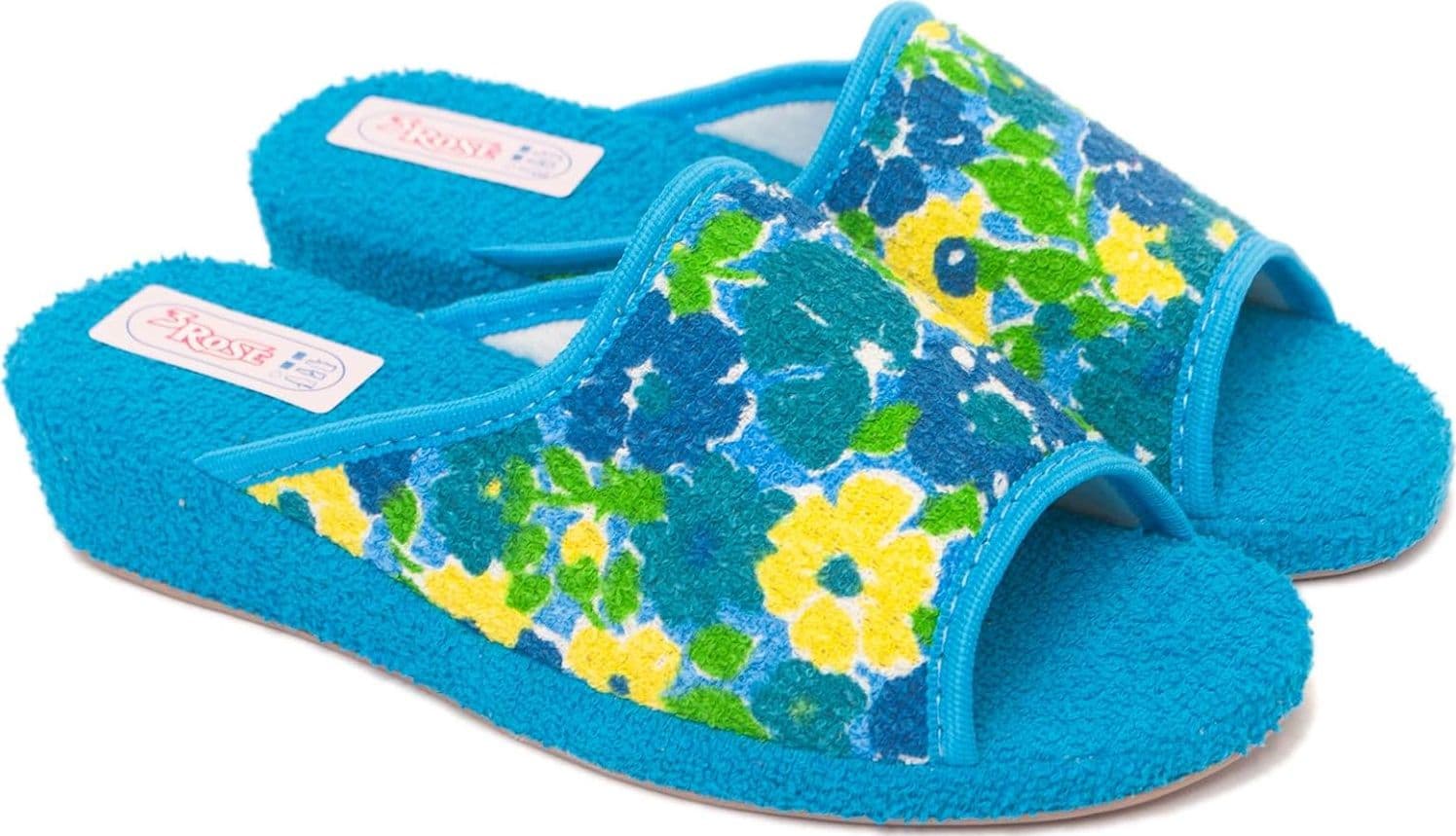 3 ROSE Ciabatta in spugna aperta donna