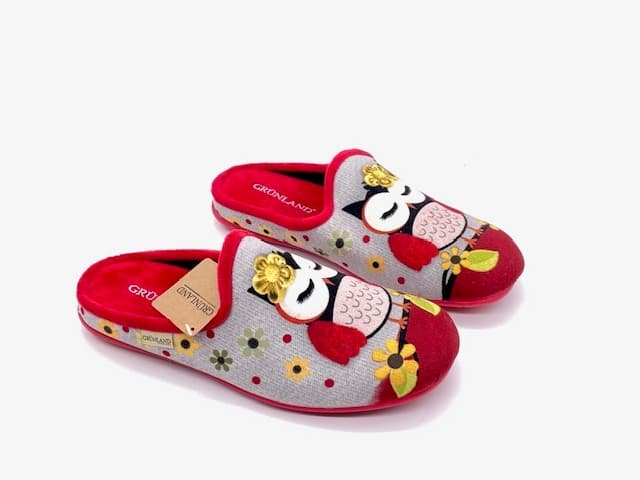 GRUNLAND Ciabatta Chiusa Donna Faye Rosso in Pantofole Calzature Durello - Agna, commercioVirtuoso.it