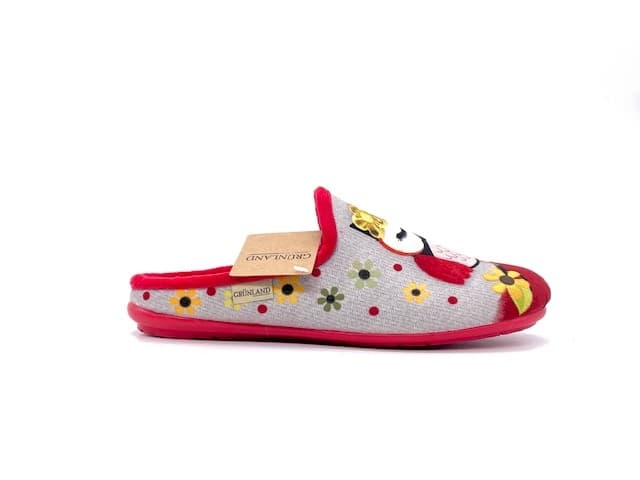 GRUNLAND Ciabatta Chiusa Donna Faye Rosso in Pantofole Calzature Durello - Agna, commercioVirtuoso.it