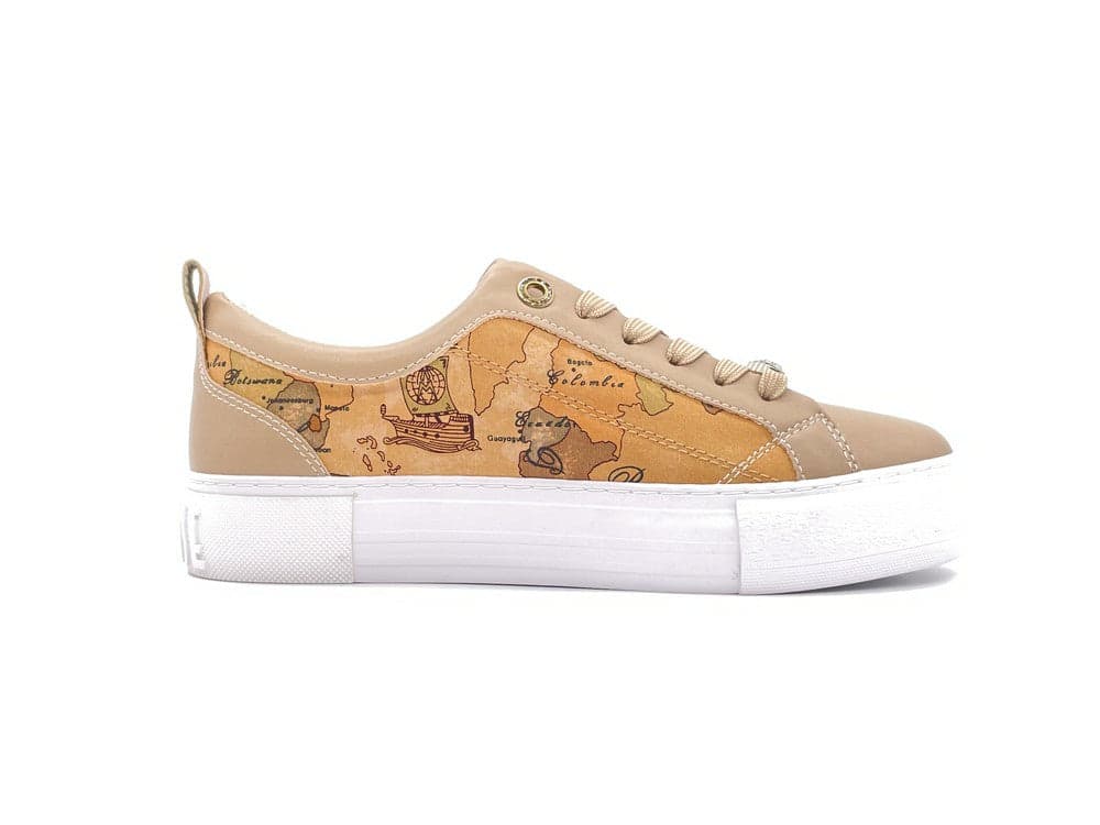 Alviero Martini 1 Classe Sneakers Donna tortora Geo Beige in Sneaker casual Calzature Durello - Agna, commercioVirtuoso.it