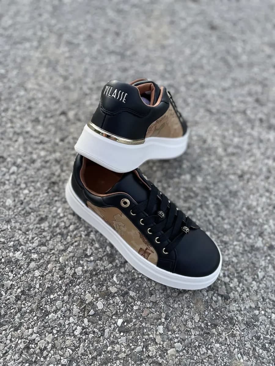 ALVIERO MARTINI 1Classe Sneakers Donna Balck Geo con Decorazioni sui lacci in Sneaker casual Calzature Durello - Agna, commercioVirtuoso.it