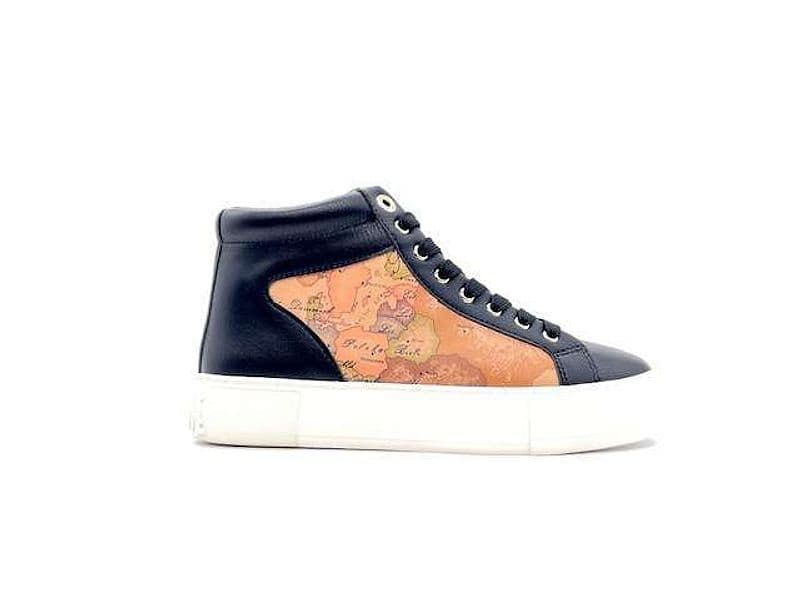 ALVIERO MARTINI Sneakers Alta Donna Black Geo Beige in Sneaker casual Calzature Durello - Agna, commercioVirtuoso.it