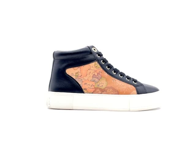 ALVIERO MARTINI Sneakers Alta Donna Black Geo Beige in Sneaker casual Calzature Durello - Agna, commercioVirtuoso.it