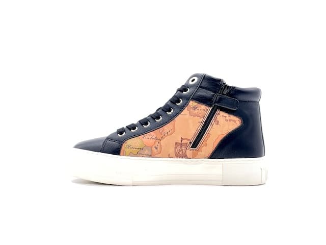ALVIERO MARTINI Sneakers Alta Donna Black Geo Beige - 5