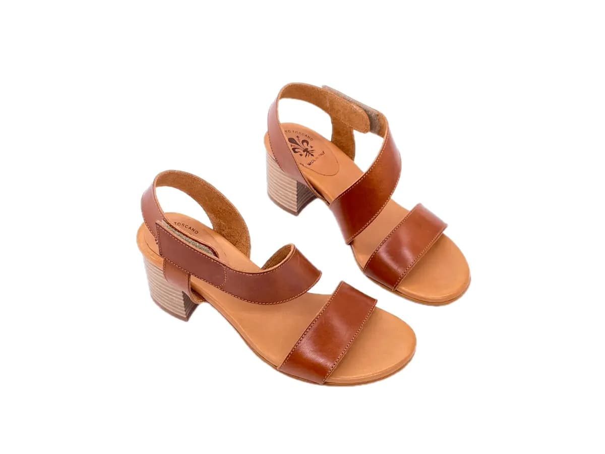ARTIGIANATO TOSCANO Sandalo Donna Bruciato in Sandali moda Calzature Durello - Agna, commercioVirtuoso.it