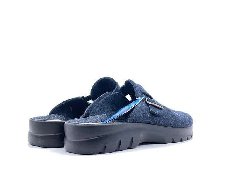 FLY FLOT Ciabatta Chiusa Uomo in lana cotta Blu in Pantofole Calzature Durello - Agna, commercioVirtuoso.it