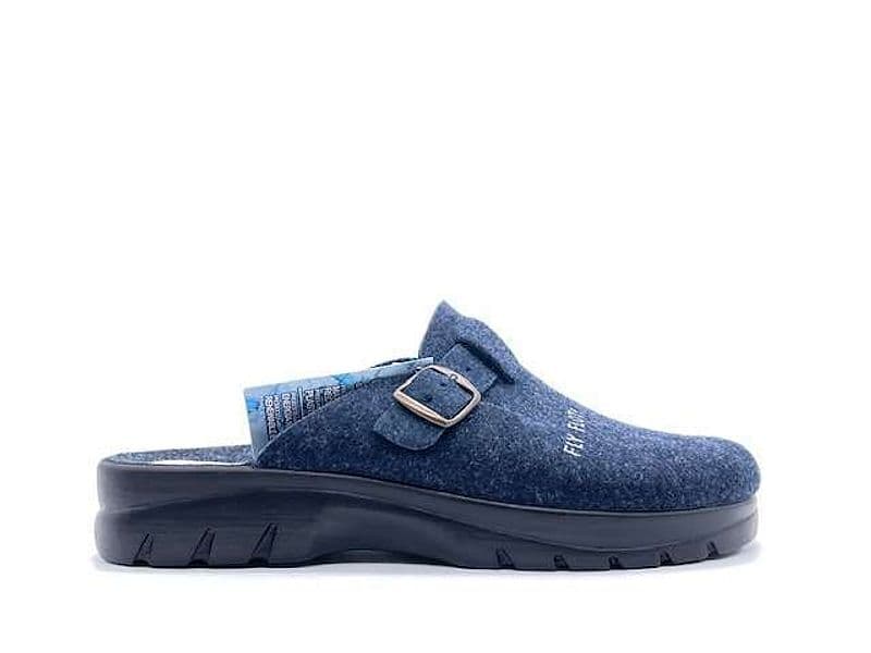 FLY FLOT Ciabatta Chiusa Uomo in lana cotta Blu in Pantofole Calzature Durello - Agna, commercioVirtuoso.it