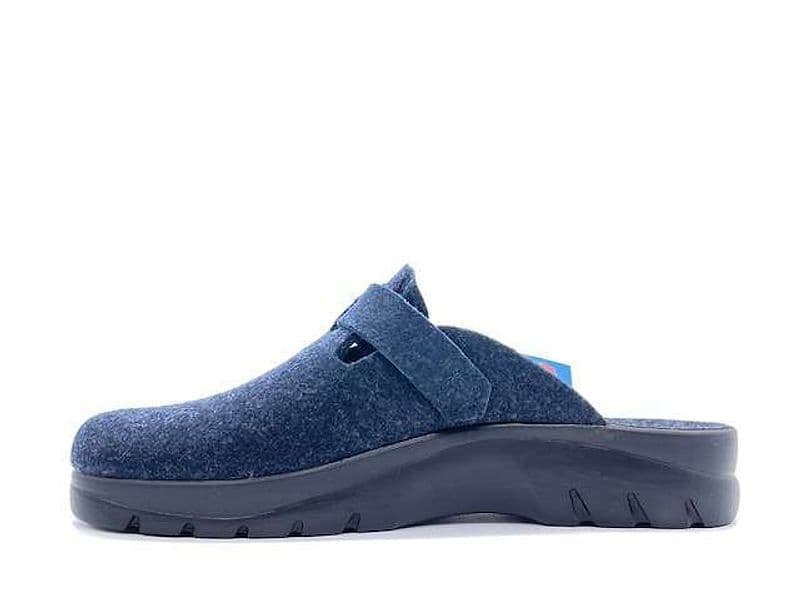 FLY FLOT Ciabatta Chiusa Uomo in lana cotta Blu in Pantofole Calzature Durello - Agna, commercioVirtuoso.it