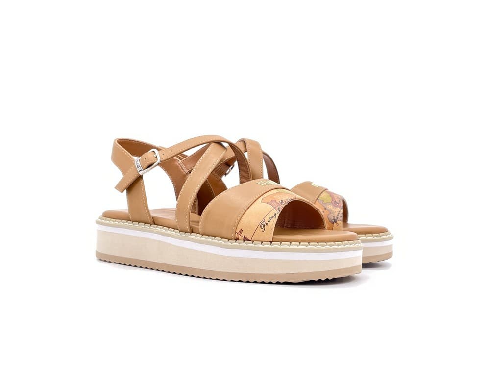 ALVIERO MARTINI 1Classe Sandali Donna Geo Beige Cuoio - 6