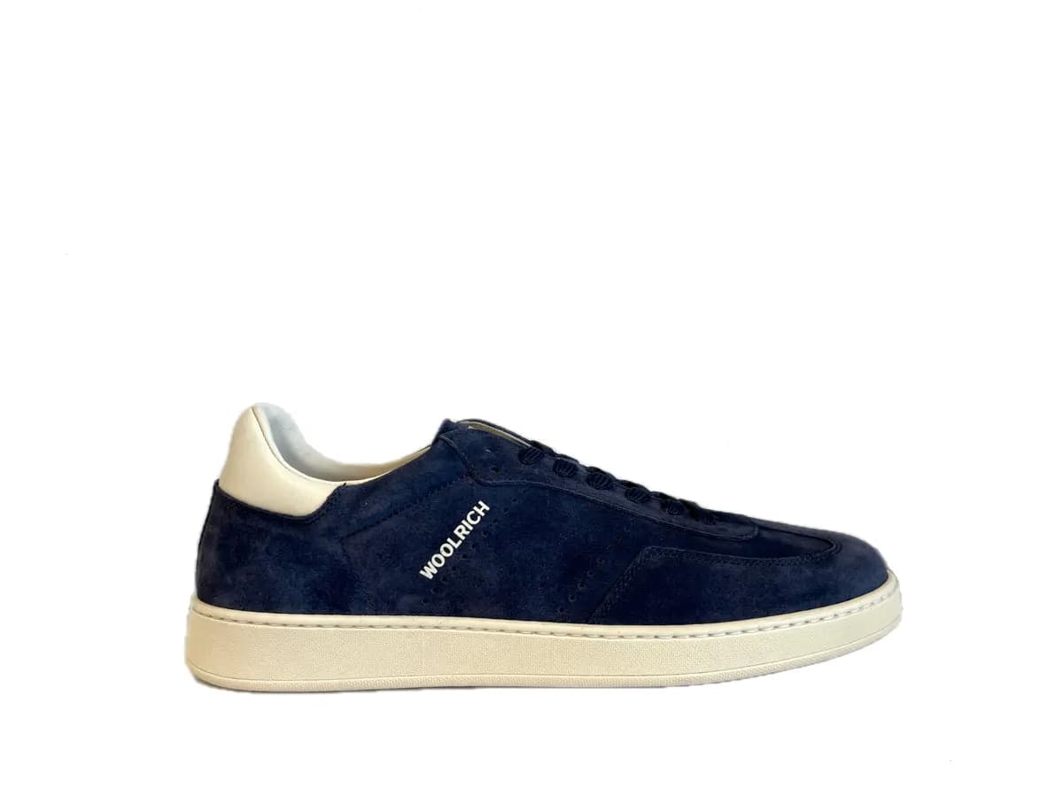 WOOLRICH Sneakers uomo camoscio blu in Sneaker casual Calzature Durello - Agna, commercioVirtuoso.it