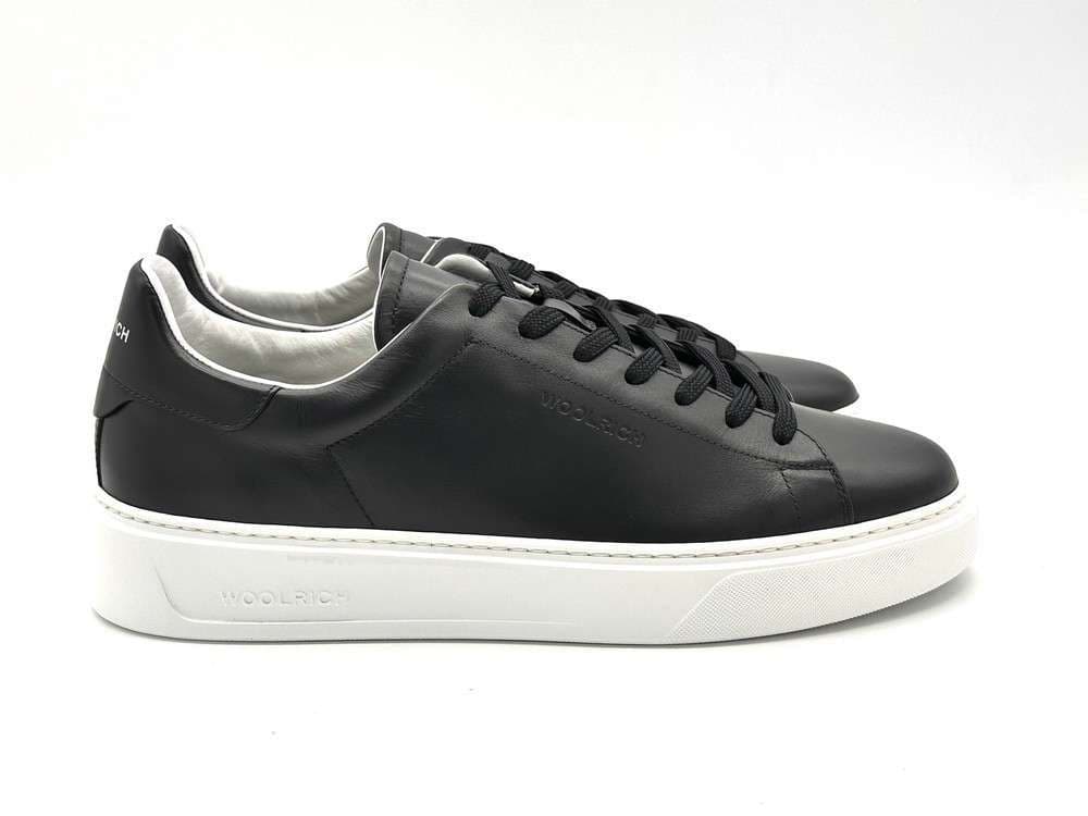 WOOLRICH Sneakers uomo in pelle blu in Sneaker casual Calzature Durello - Agna, commercioVirtuoso.it