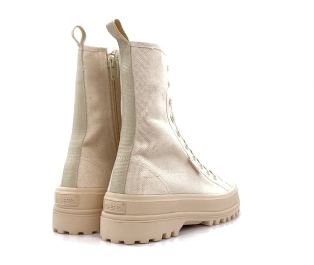 SUPERGA Anfibi donna alpine HIGH beige avorio in Stivali Calzature Durello - Agna, commercioVirtuoso.it