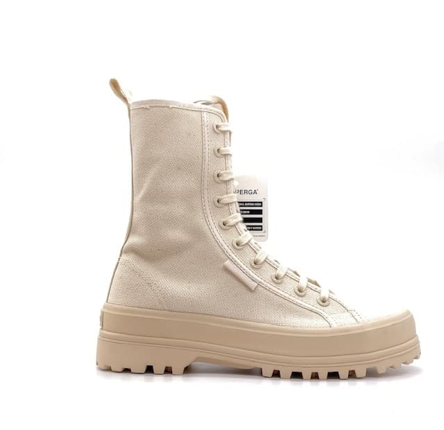 SUPERGA Anfibi donna alpine HIGH beige avorio in Stivali Calzature Durello - Agna, commercioVirtuoso.it
