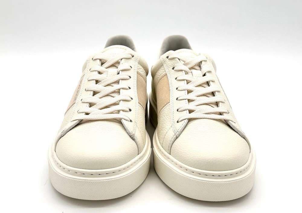 WOOLRICH Sneakers uomo in pelle beige in Sneaker casual Calzature Durello - Agna, commercioVirtuoso.it