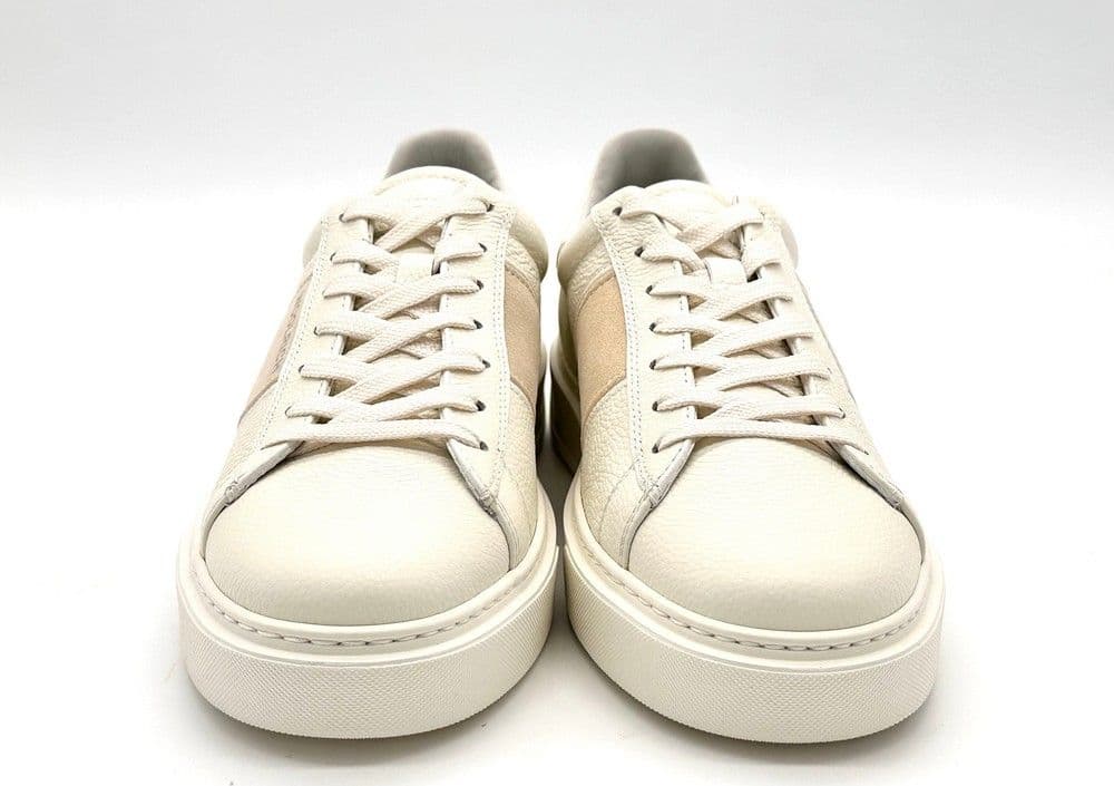 WOOLRICH Sneakers uomo in pelle beige in Sneaker casual Calzature Durello - Agna, commercioVirtuoso.it