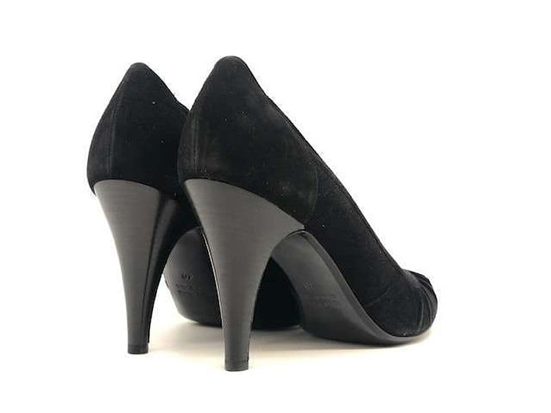 WANDA D ARAGONA Décolleté in pelle scamosciata nera in Scarpe col tacco Calzature Durello - Agna, commercioVirtuoso.it
