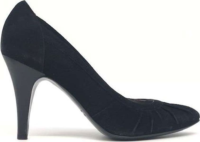 WANDA D ARAGONA Décolleté in pelle scamosciata nera in Scarpe col tacco Calzature Durello - Agna, commercioVirtuoso.it