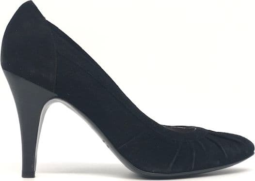 WANDA D ARAGONA Décolleté in pelle scamosciata nera in Scarpe col tacco Calzature Durello - Agna, commercioVirtuoso.it