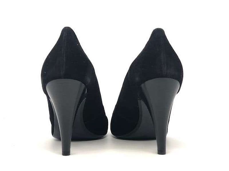 WANDA D ARAGONA Décolleté in pelle scamosciata nera in Scarpe col tacco Calzature Durello - Agna, commercioVirtuoso.it