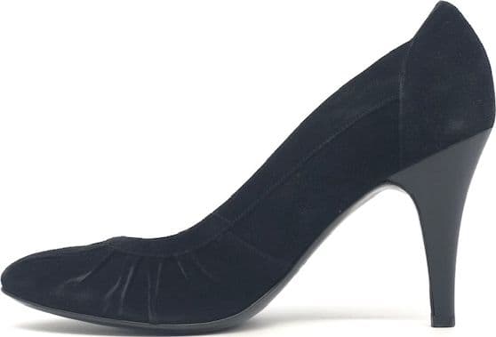 WANDA D ARAGONA Décolleté in pelle scamosciata nera in Scarpe col tacco Calzature Durello - Agna, commercioVirtuoso.it