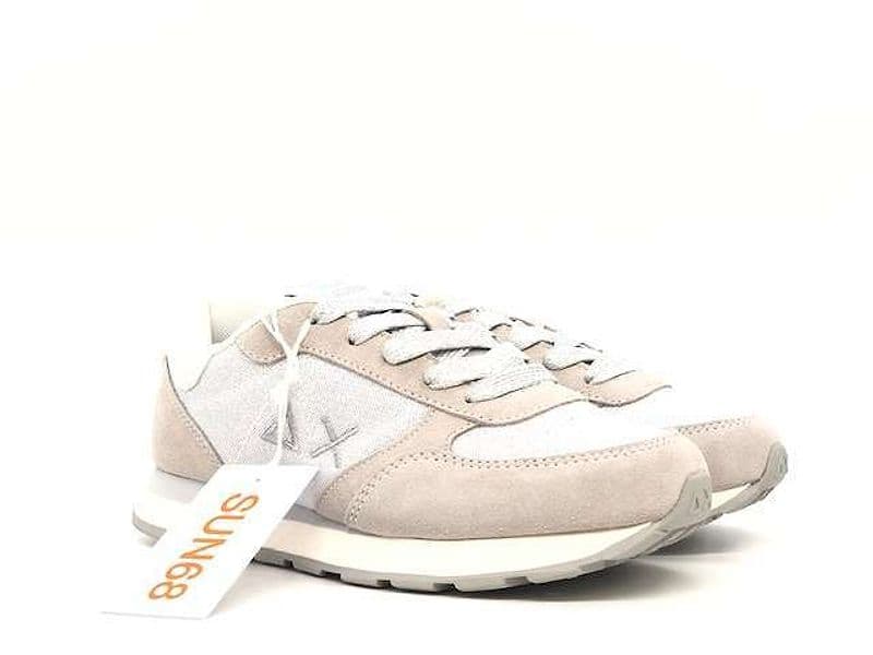 SUN68 Sneakers Girl's Ally Glitter Bianco in prodotto Calzature Durello - Agna, commercioVirtuoso.it