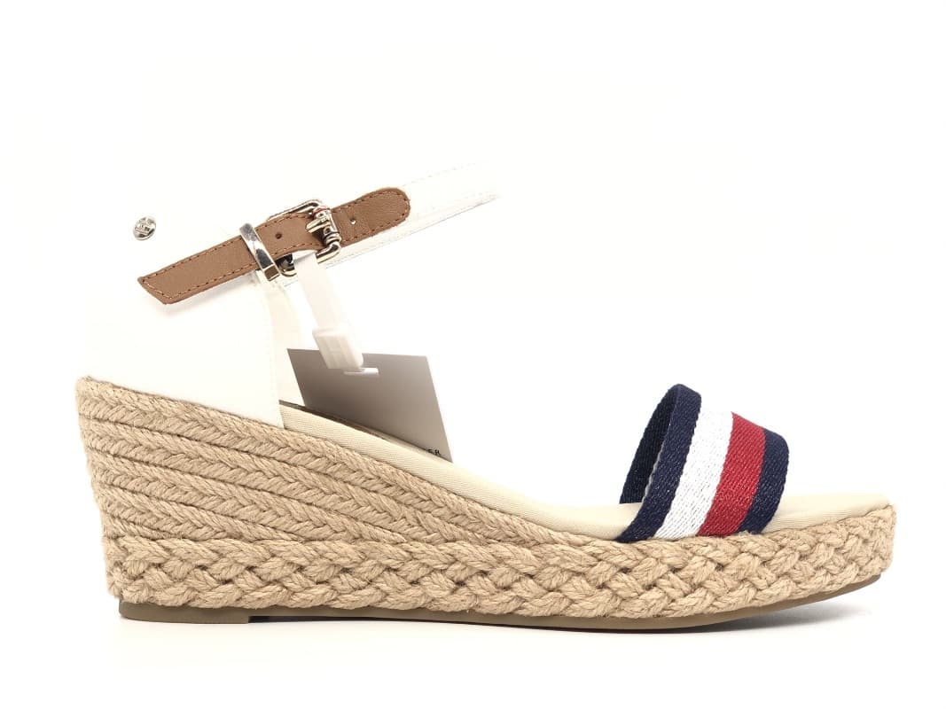 TOMMY HILFIGHER Sandalo donna bianco Shimmery Ribbon Mid - 7
