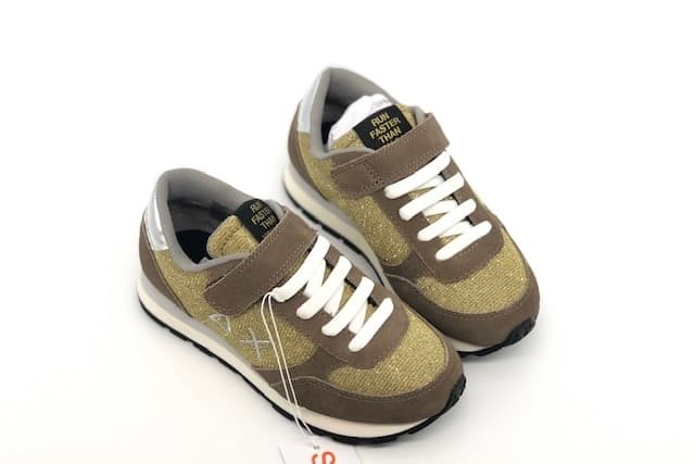 SUN68 Sneakers Girl's kate Thin Glitter Oro in prodotto Calzature Durello - Agna, commercioVirtuoso.it