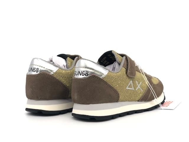SUN68 Sneakers Girl's kate Thin Glitter Oro in prodotto Calzature Durello - Agna, commercioVirtuoso.it