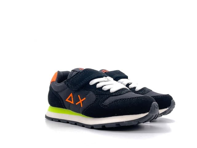 SUN68 Sneakers bambino BOY'S TOM FLUO (KID) Nero - 7