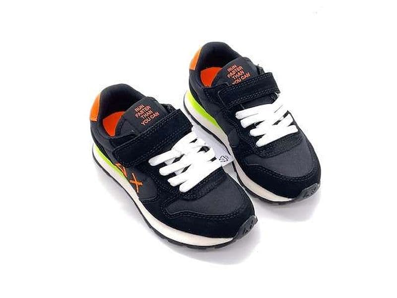 SUN68 Sneakers bambino BOY'S TOM FLUO (KID) Nero in prodotto Calzature Durello - Agna, commercioVirtuoso.it