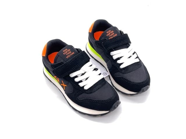SUN68 Sneakers bambino BOY'S TOM FLUO (KID) Nero in prodotto Calzature Durello - Agna, commercioVirtuoso.it