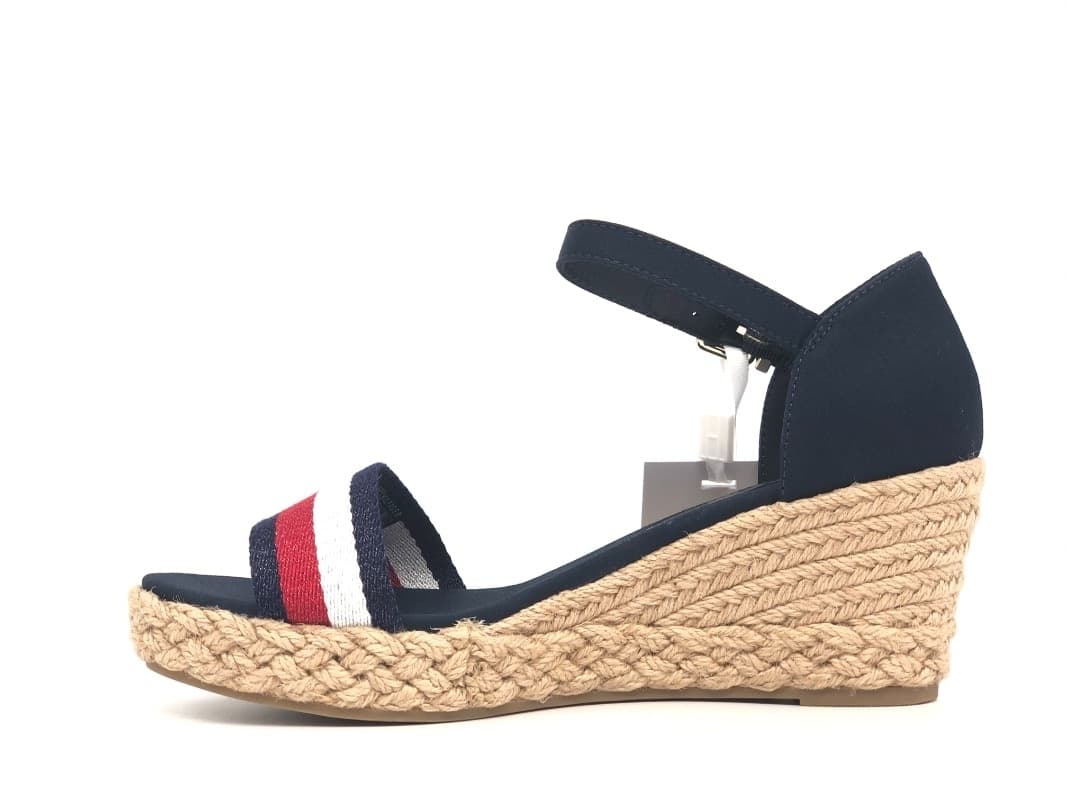 TOMMY HILFIGHER Sandalo donna Shimmery Ribbon Mid Desert Sky in Sandali moda Calzature Durello - Agna, commercioVirtuoso.it