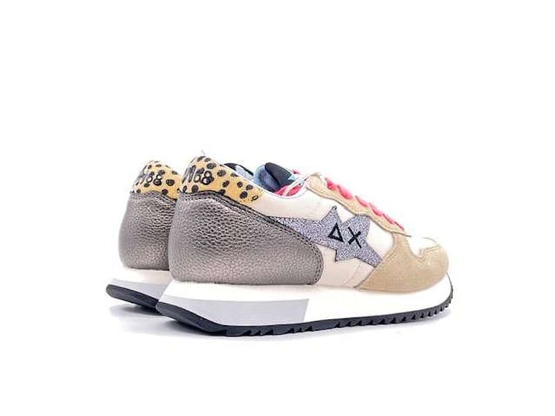 SUN68 Sneakers Donna Stargirl Glitter Bianco Panna in Sneaker casual Calzature Durello - Agna, commercioVirtuoso.it