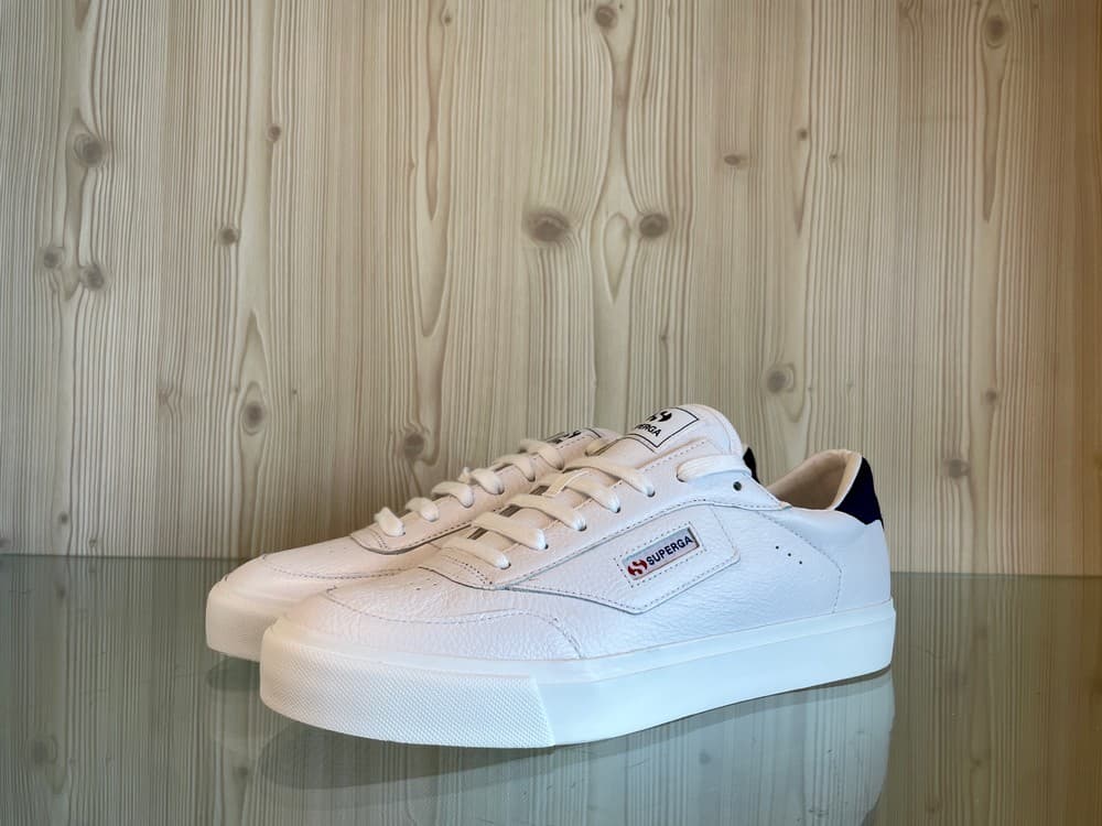 SUPERGA Sneakers Uomo Court Bianco Blu - 6