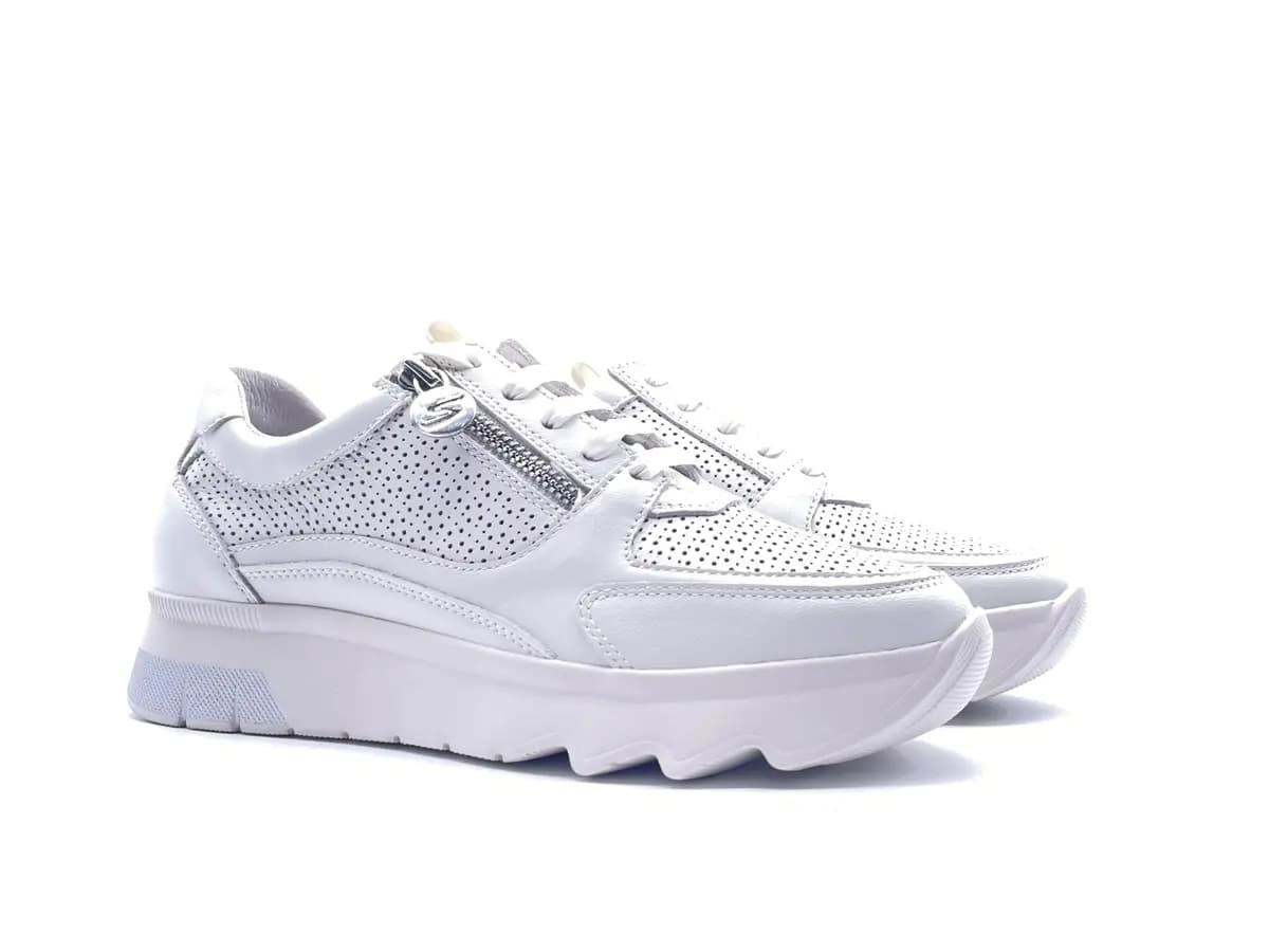 Stonefly Sneakers donna SPOCK 45 in pelle bianca - 6