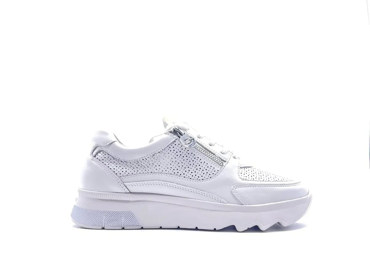 Stonefly Sneakers donna SPOCK 45 in pelle bianca in Sneaker casual Calzature Durello - Agna, commercioVirtuoso.it