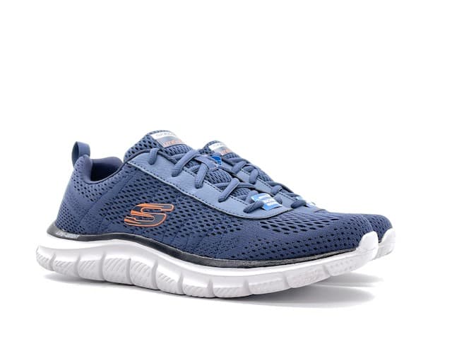 SKECHERS Sneakers Uomo Moulton Navy Grey - 6