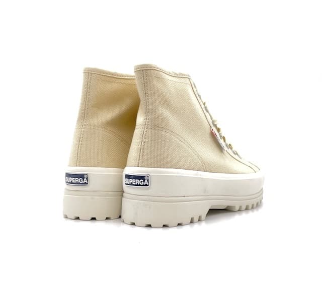 SUPERGA Sneakers alta donna alpine beige light eggshell in Sneaker casual Calzature Durello - Agna, commercioVirtuoso.it