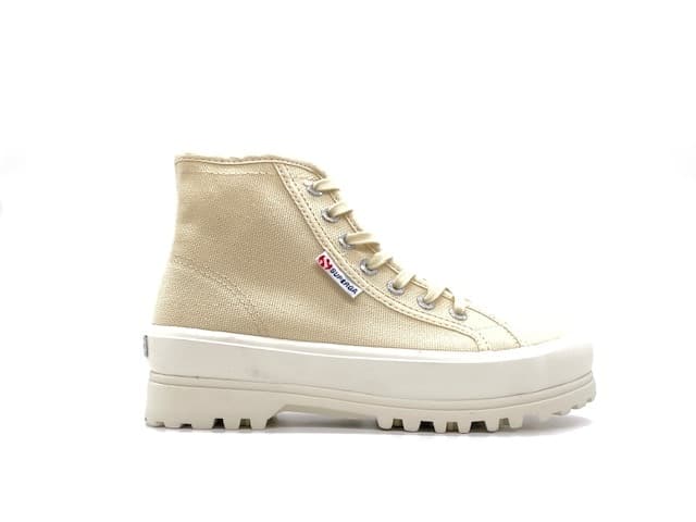 SUPERGA Sneakers alta donna alpine beige light eggshell in Sneaker casual Calzature Durello - Agna, commercioVirtuoso.it