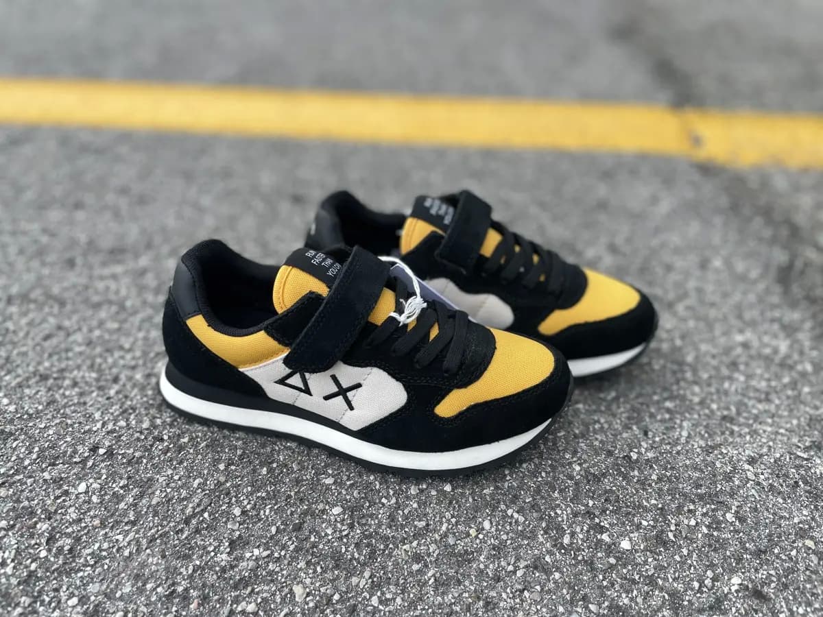 SUN68 Running bambino BOY'S TOM COLOR Z43307K 23 nera e gialla - 10