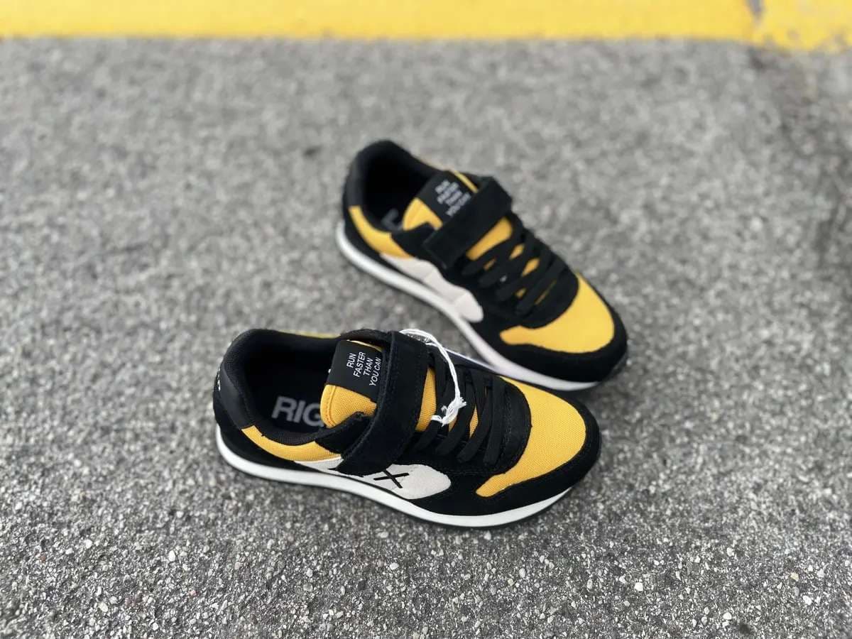 SUN68 Running bambino BOY'S TOM COLOR Z43307K 23 nera e gialla in Sneaker casual Calzature Durello - Agna, commercioVirtuoso.it