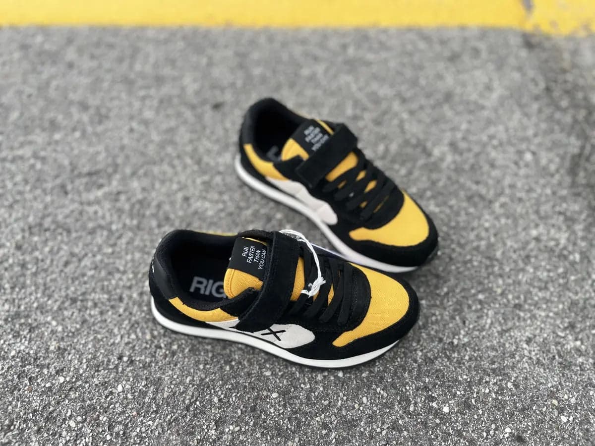 SUN68 Running bambino BOY'S TOM COLOR Z43307K 23 nera e gialla in Sneaker casual Calzature Durello - Agna, commercioVirtuoso.it